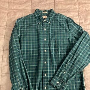 J. Crew Classic Fit L/S Plaid Size Medium